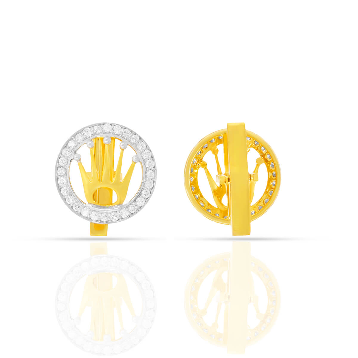 18K Subtle Elegance Diamond Cufflinks for Men