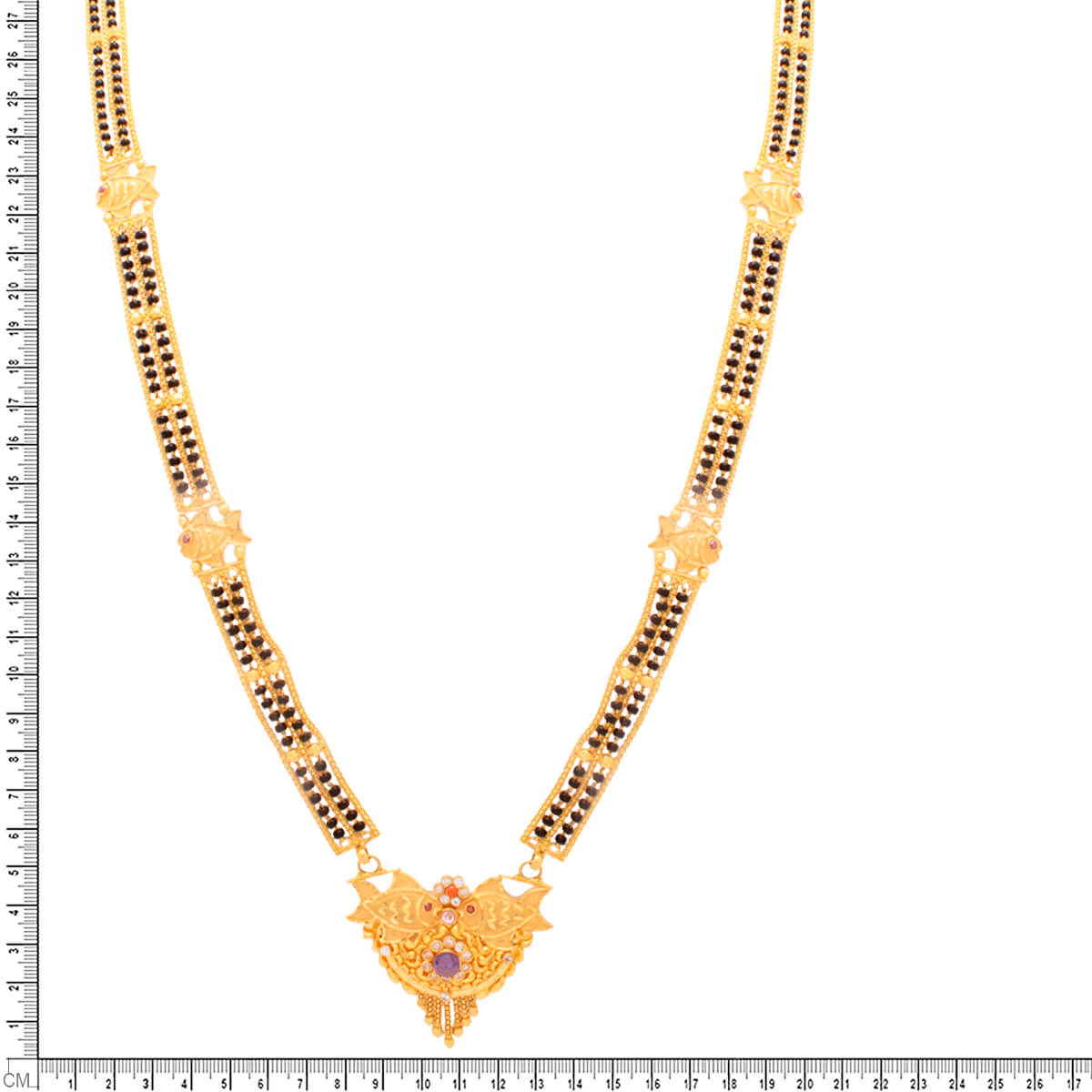 Modern Minimalism 22K Gold Long Mangalsutra