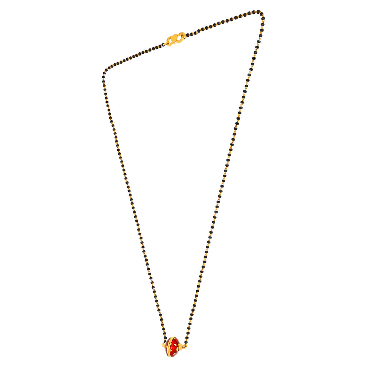 Simple Delicate 22K Gold Short Mangalsutra