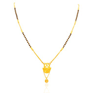 Petite Gleaming Gold Short Mangalsutra 22K