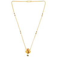 Aesthetic Swirl 22K Gold Short Mangalsutra