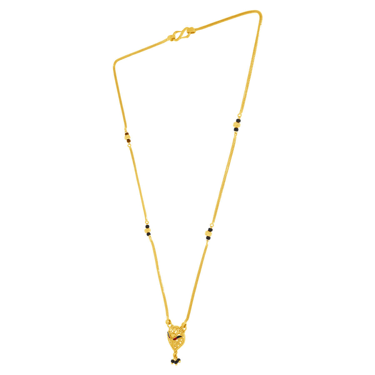 Intricate Crafting 22K Gold Short Mangalsutra