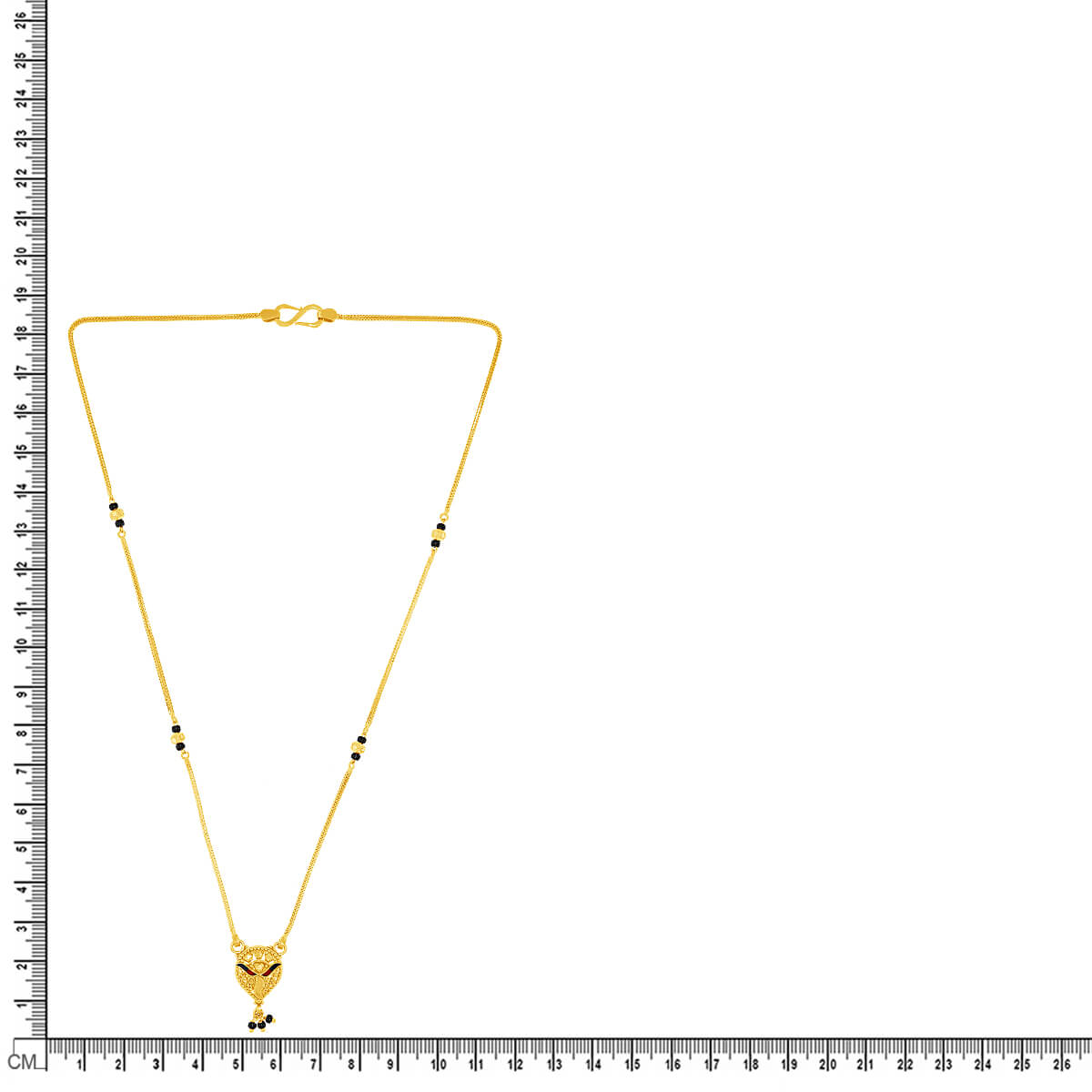 Intricate Crafting 22K Gold Short Mangalsutra