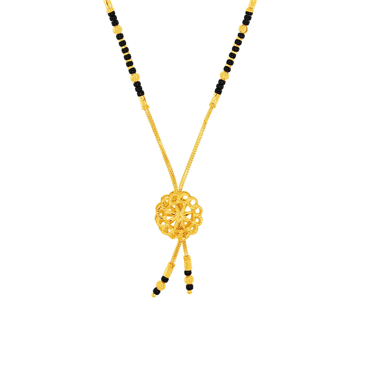 Charming Beauty 22K Gold Short Mangalsutra