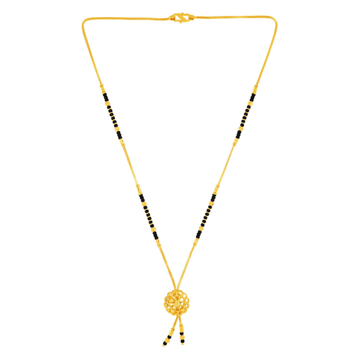 Charming Beauty 22K Gold Short Mangalsutra