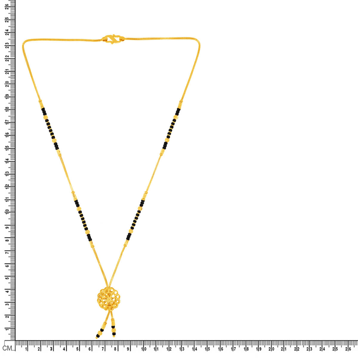 Charming Beauty 22K Gold Short Mangalsutra