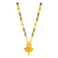 22K Gorgeous Floral Gold Long Mangalsutra