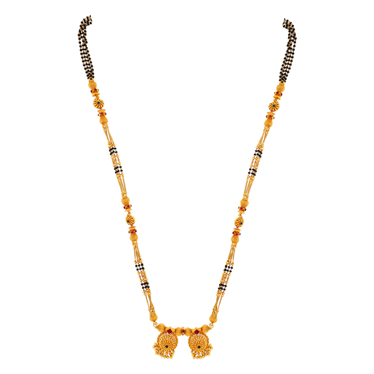 22K Gold Long Mangalsutra for Minimal Elegance