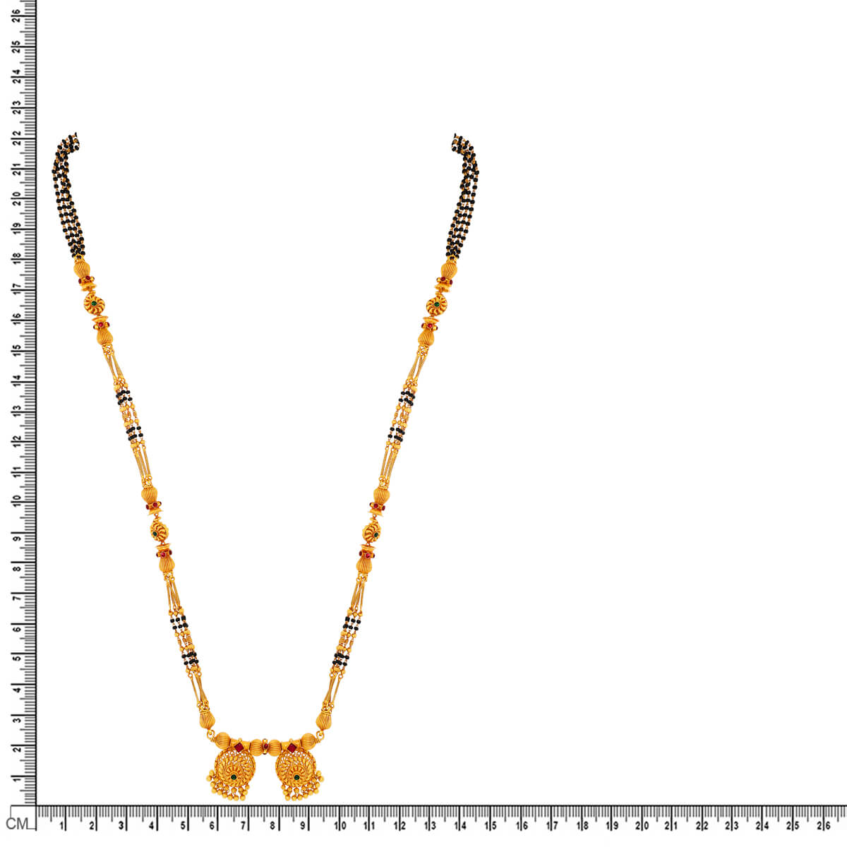 22K Gold Long Mangalsutra for Minimal Elegance