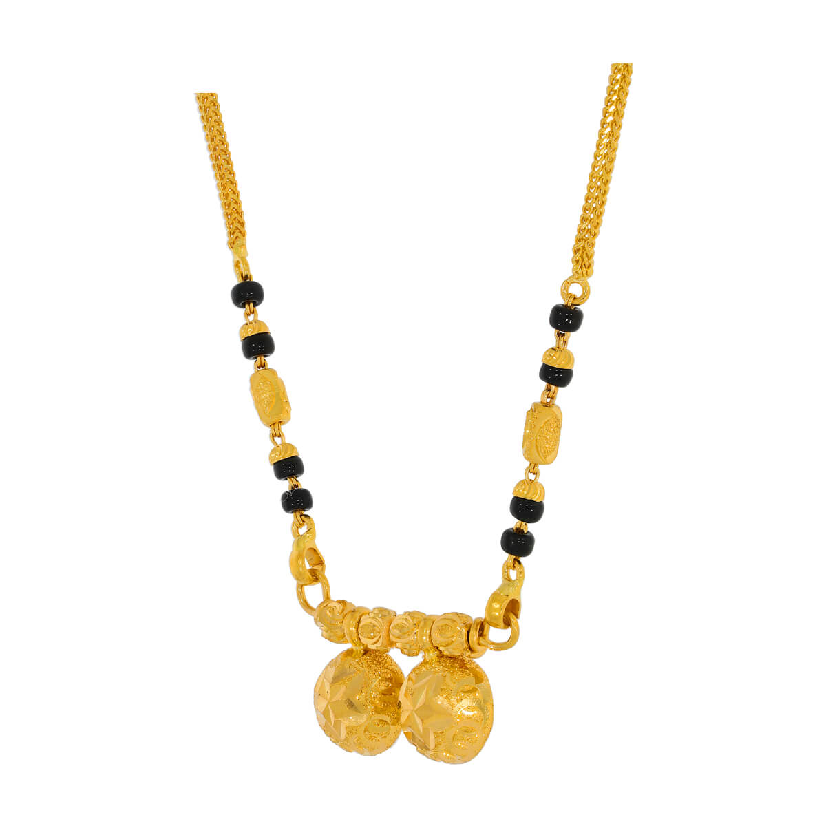 Classic Elegance Gold Short Mangalsutra 22K