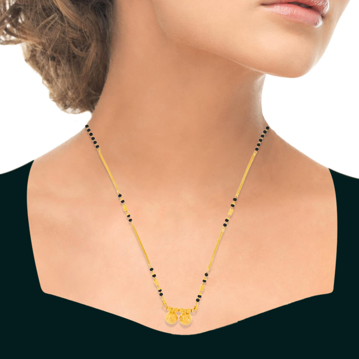 Classic Elegance Gold Short Mangalsutra 22K