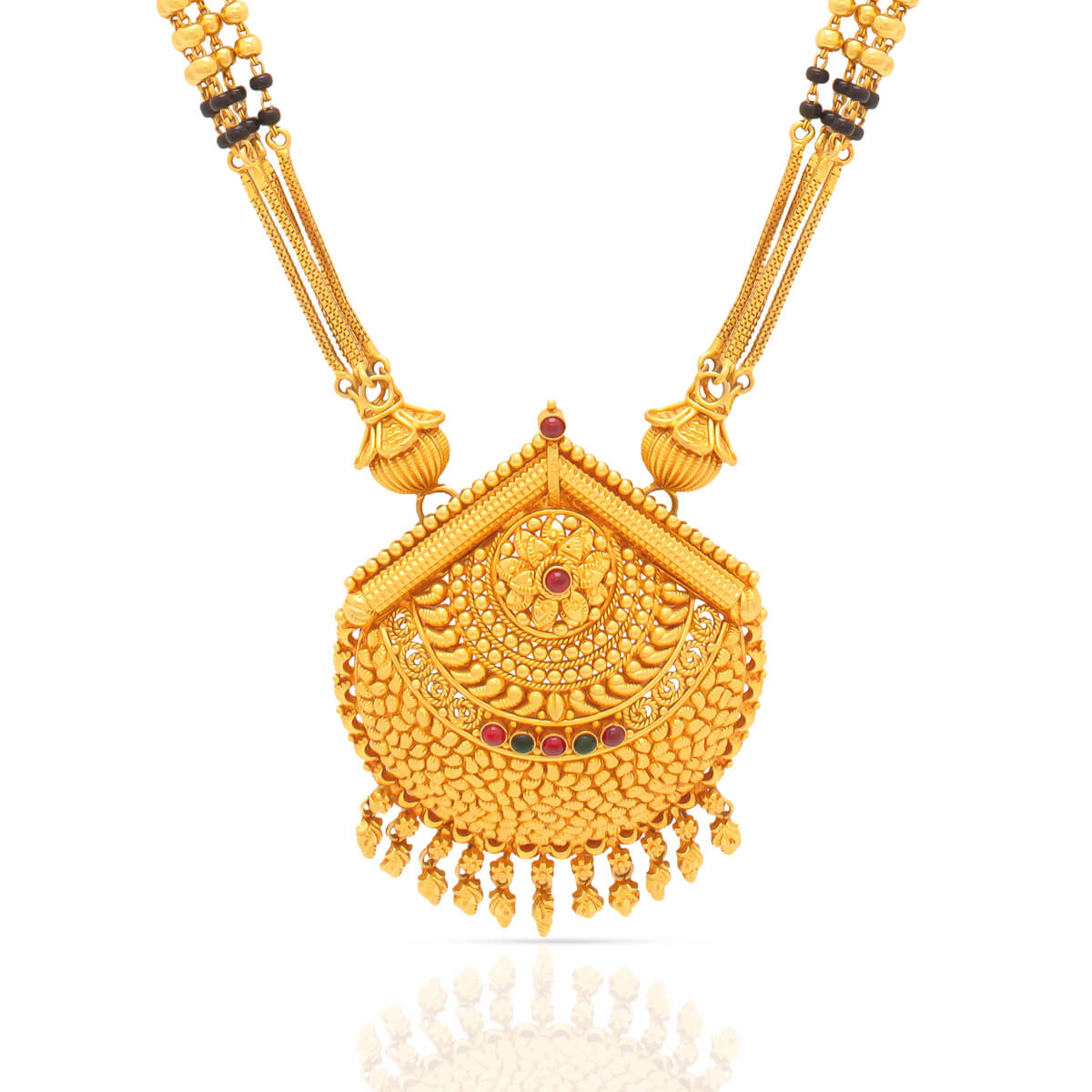 Sophisticated 22K Gold Long Mangalsutra for Everyday Wear