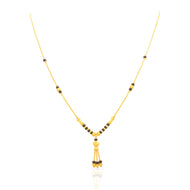 22K Gold Short Mangalsutra With Graceful Charm