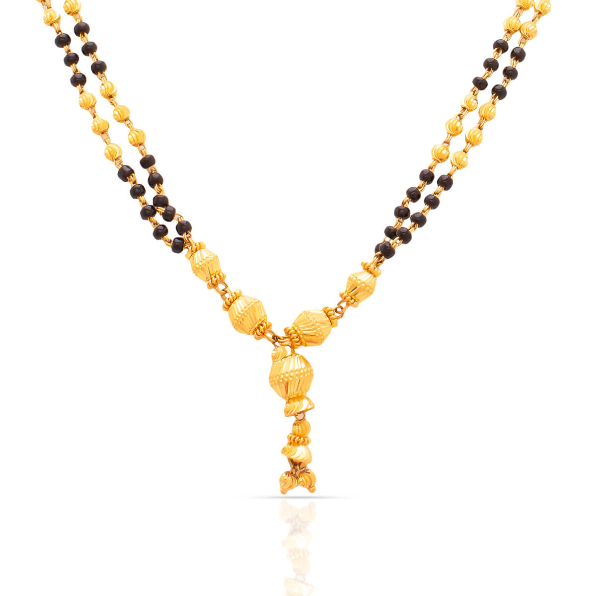 Charming Glow 22K Gold Short Mangalsutra