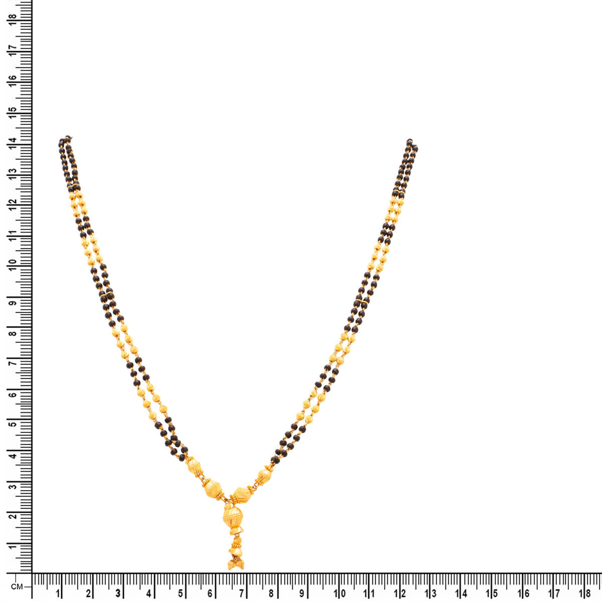 Charming Glow 22K Gold Short Mangalsutra