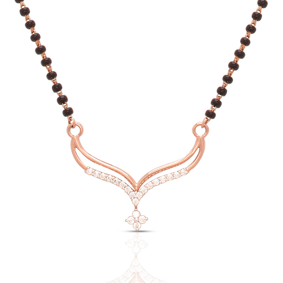 18K Gold Short Mangalsutra with Gentle Charm