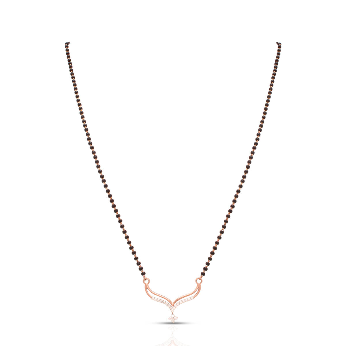 18K Gold Short Mangalsutra with Gentle Charm