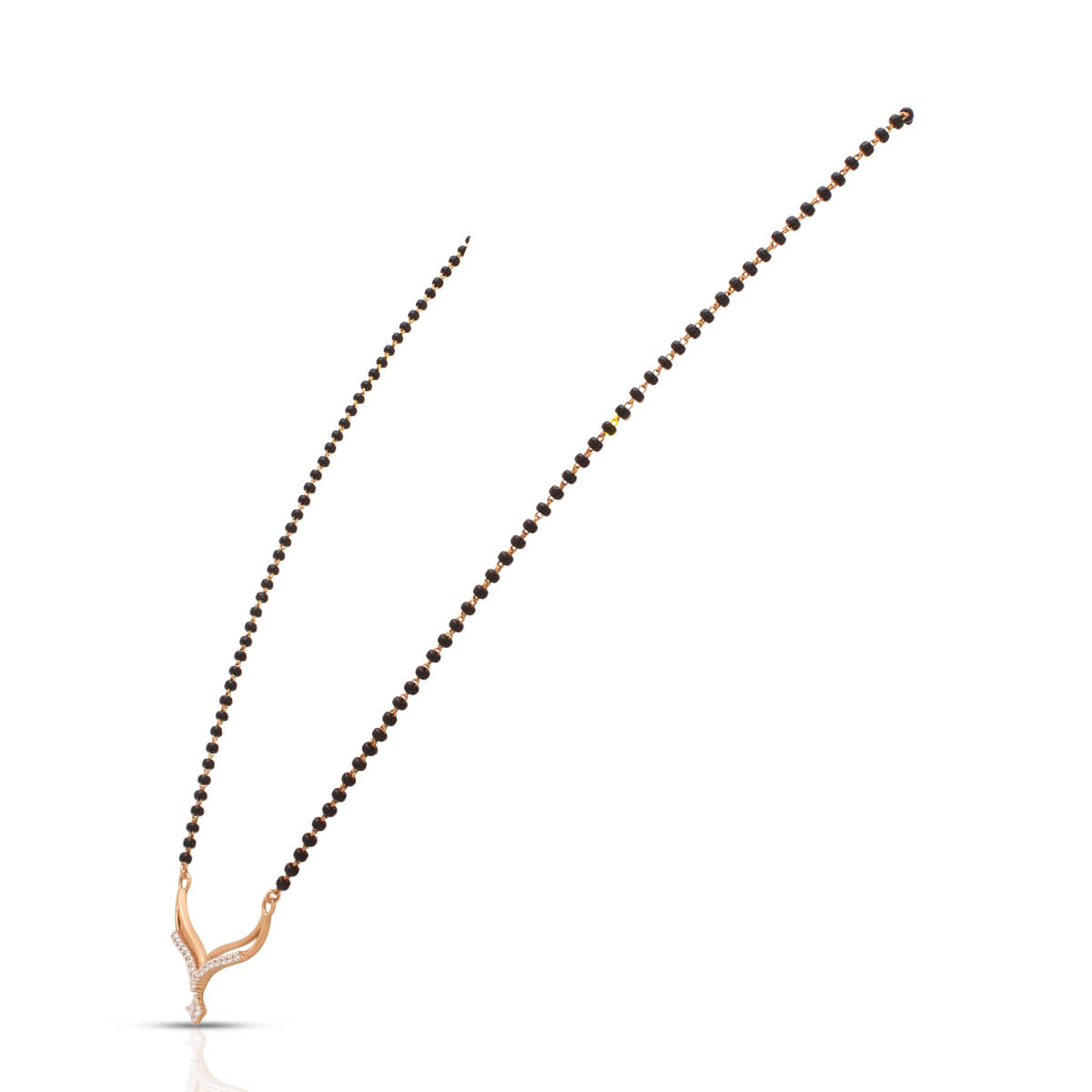 18K Gold Short Mangalsutra with Gentle Charm