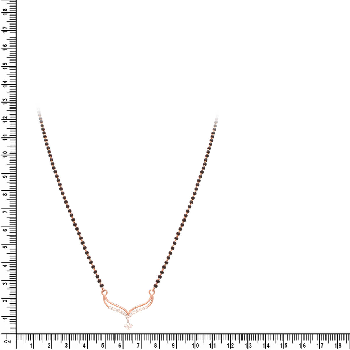 18K Gold Short Mangalsutra with Gentle Charm