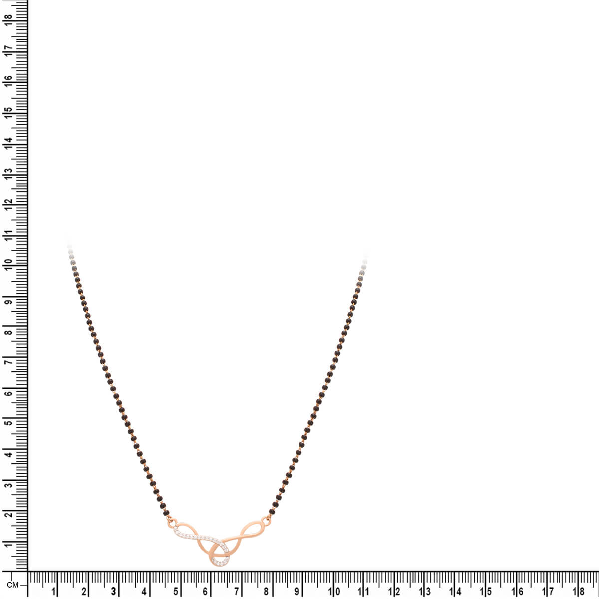 Chic Modern 18K Gold Short Mangalsutra