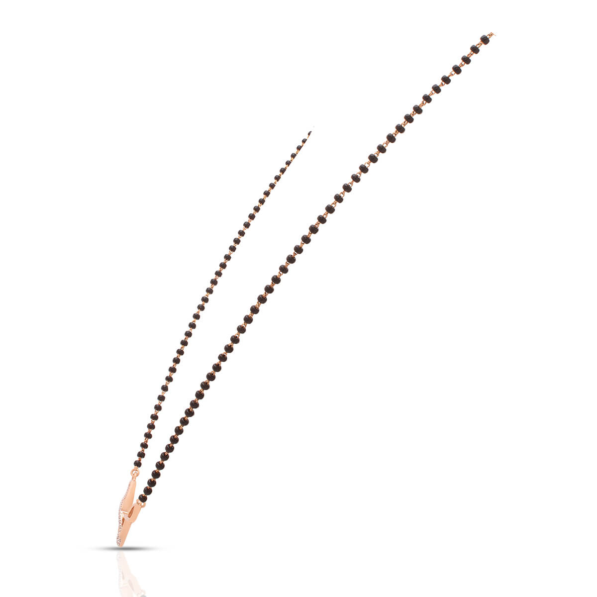 Elegance Heart Motif Gold Short Mangalsutra