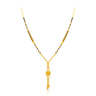 Enchanting Swirl Gold Short Mangalsutra 22K