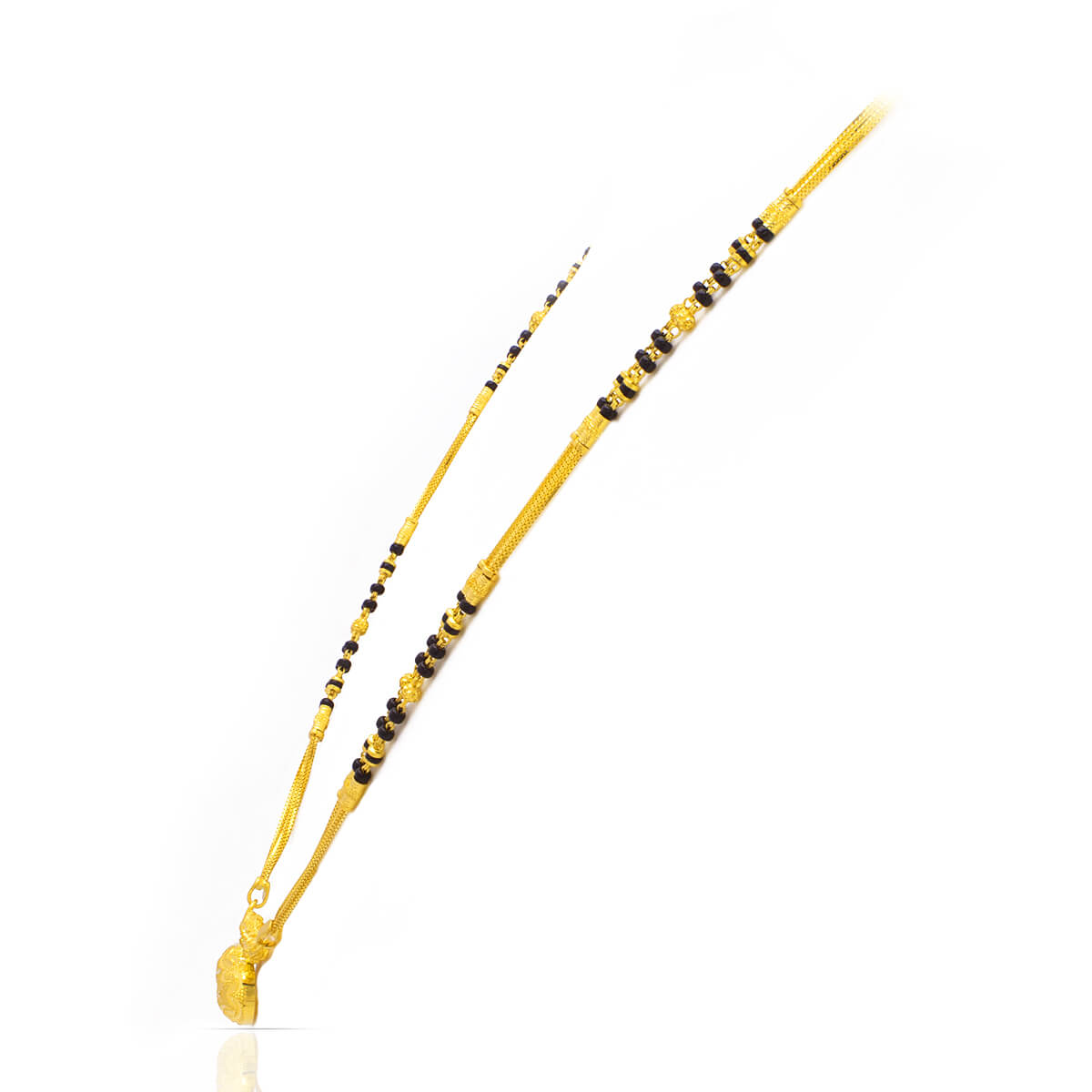 22K Golden Charm Short Mangalsutra