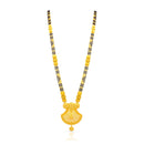 Graceful Floral Motif 22K Gold Long Mangalsutra