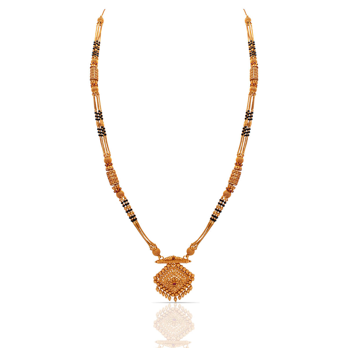 22K Long Mangalsutra for Minimal Elegance