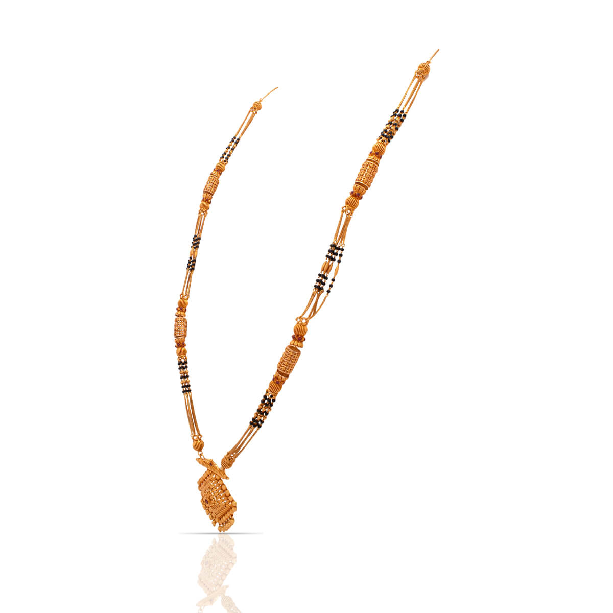 22K Long Mangalsutra for Minimal Elegance