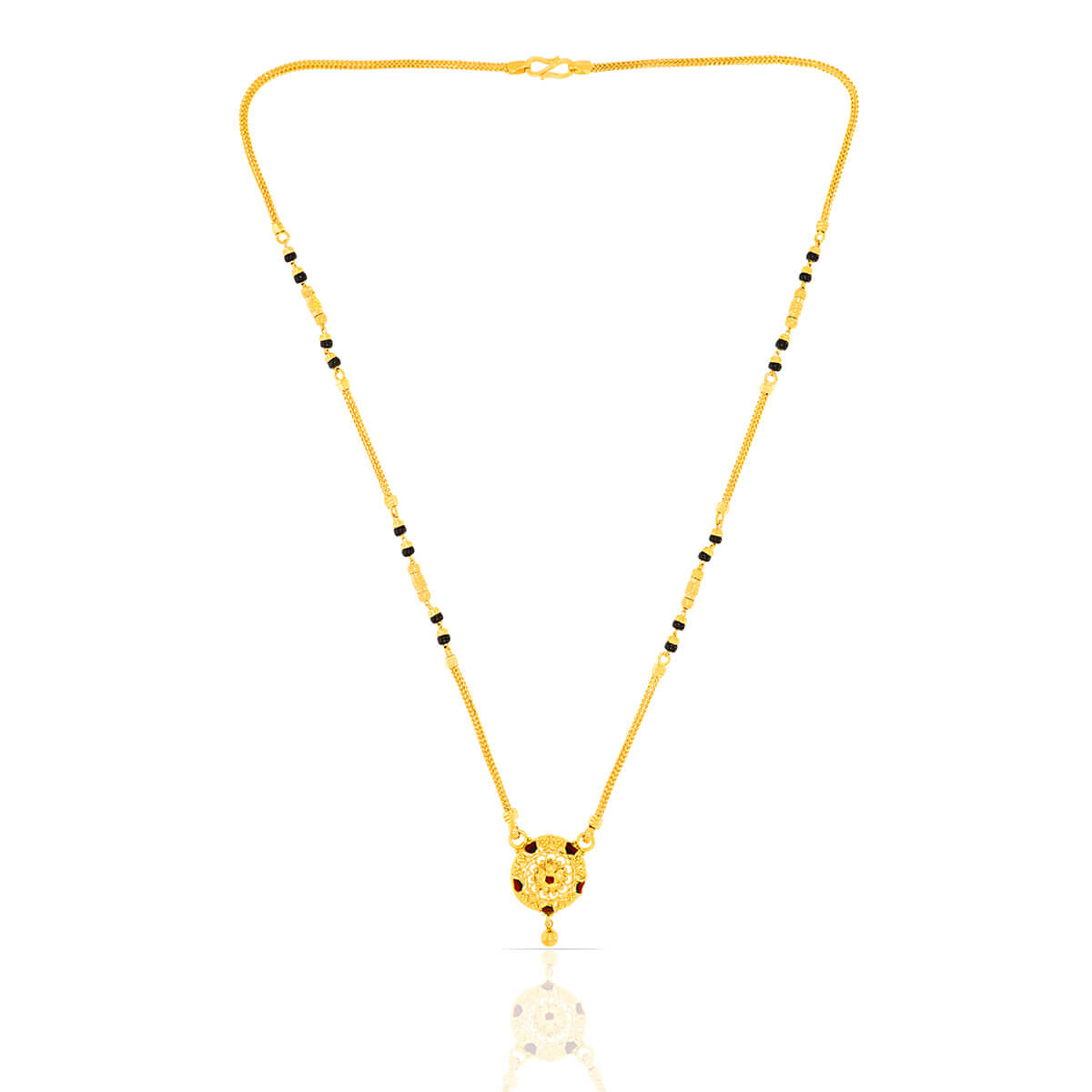 Golden Sphere Charming Short Mangalsutra 22K