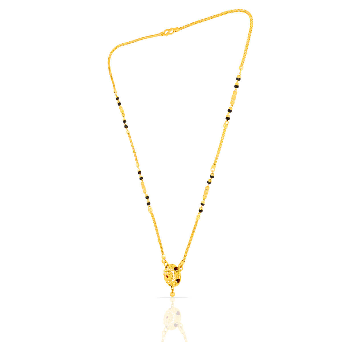 Golden Sphere Charming Short Mangalsutra 22K