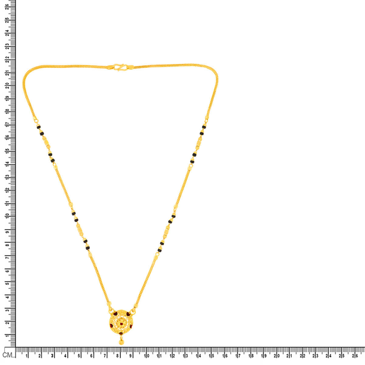 Golden Sphere Charming Short Mangalsutra 22K