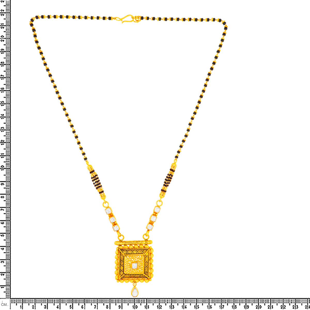 Bold Glow 22K Gold Short Mangalsutra