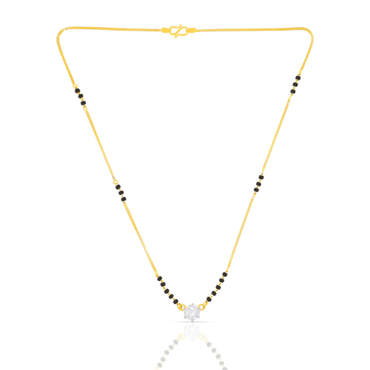 22K Starry Glow Gold Short Mangalsutra