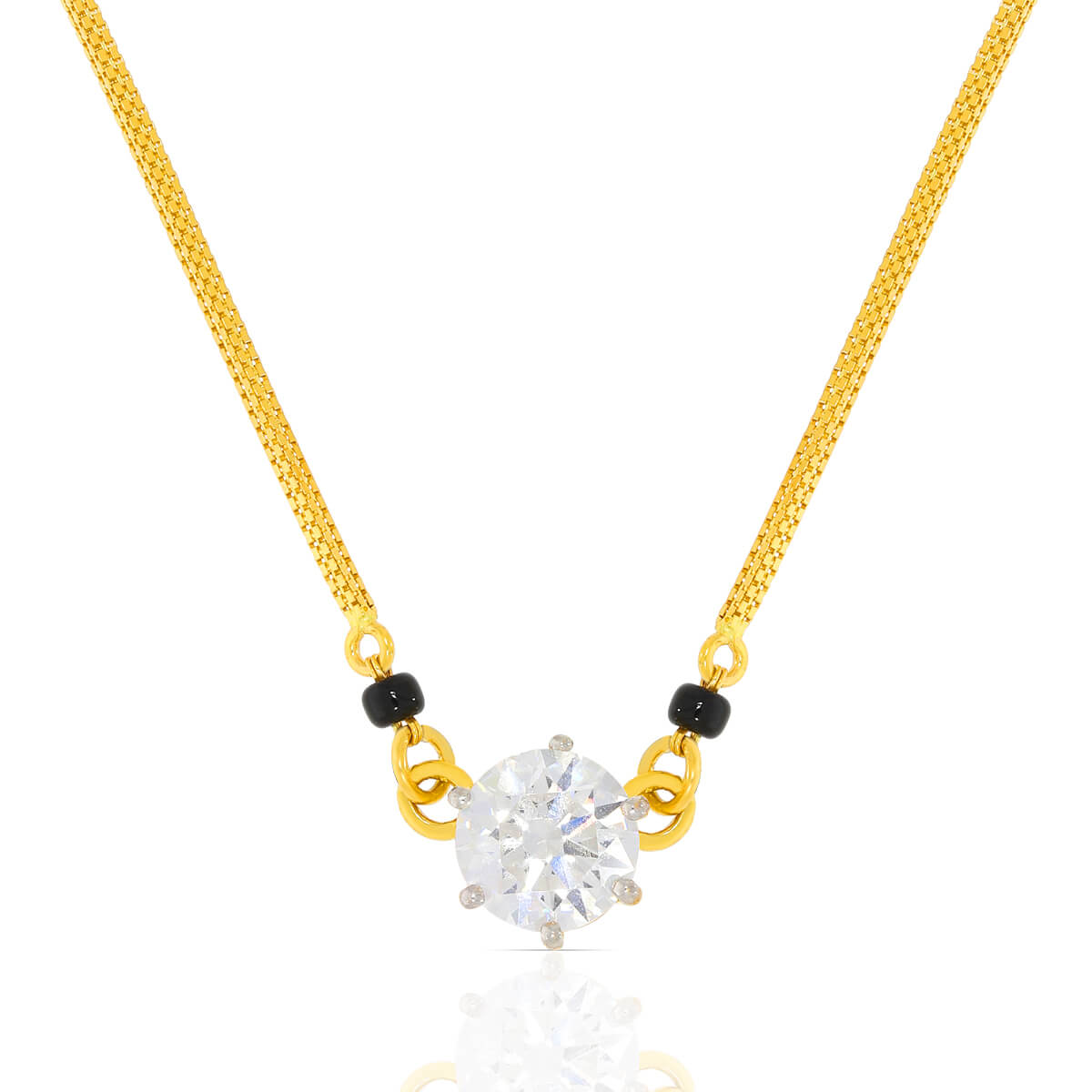 Golden SleeK Short Mangalsutra 22K