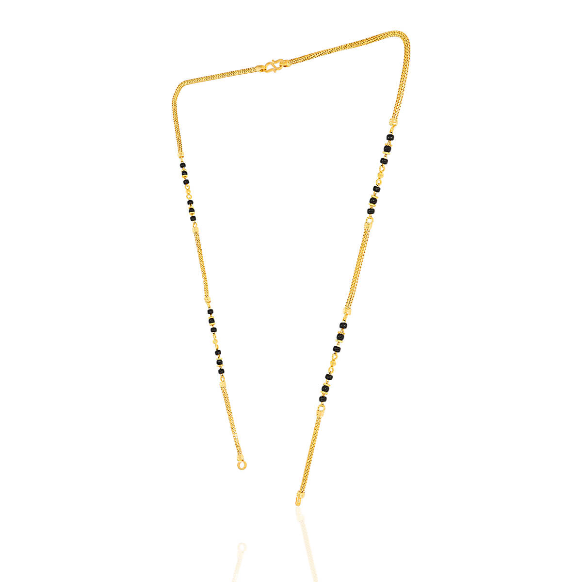 22K Gold Short Mangalsutra with Slender Glow