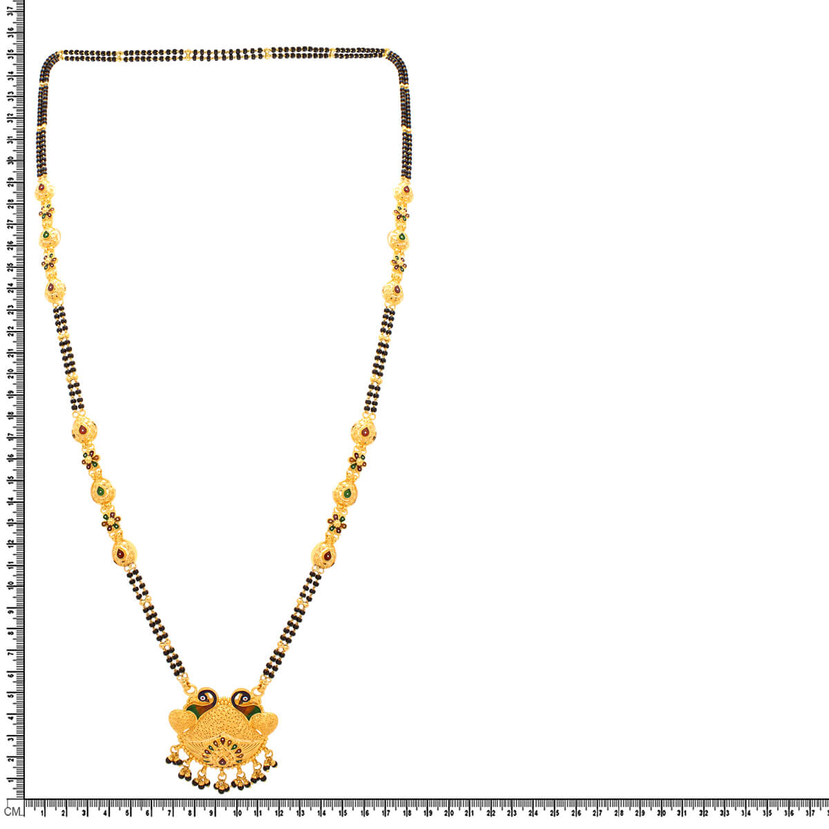Captivating 22K Gold Floral Long Mangalsutra