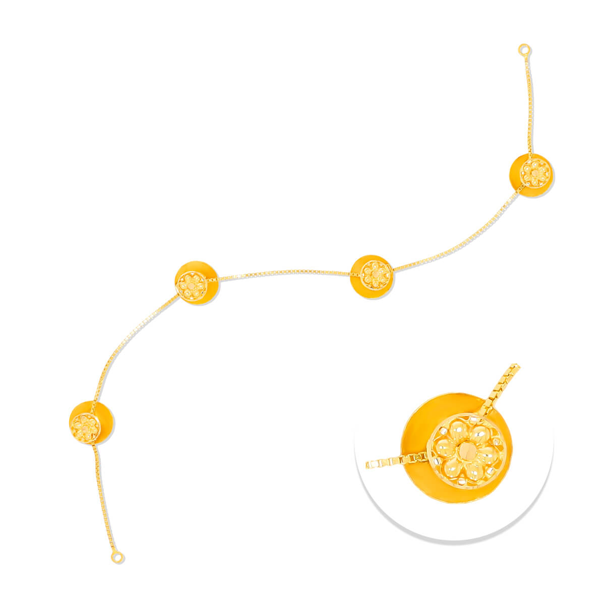 Simple Shine Gold Kurta Buttons for Men 22K