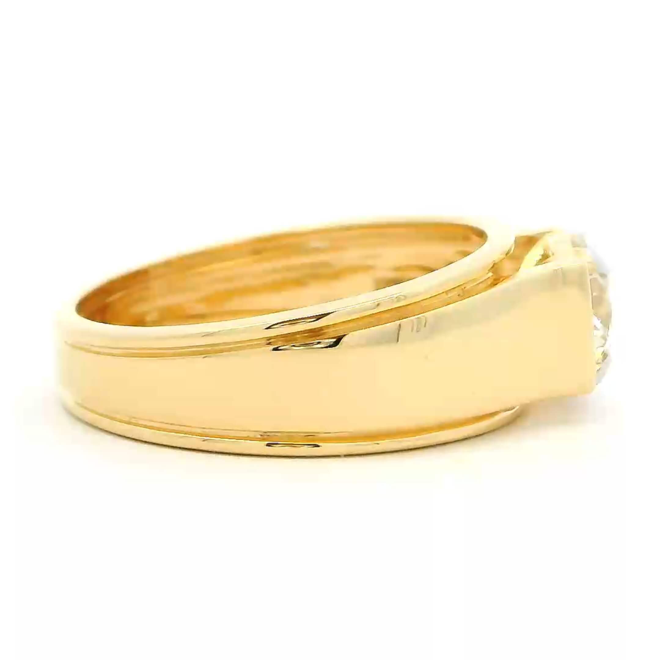 Mighty Modish 14K Rose Lab Grown Diamond Ring  For Men