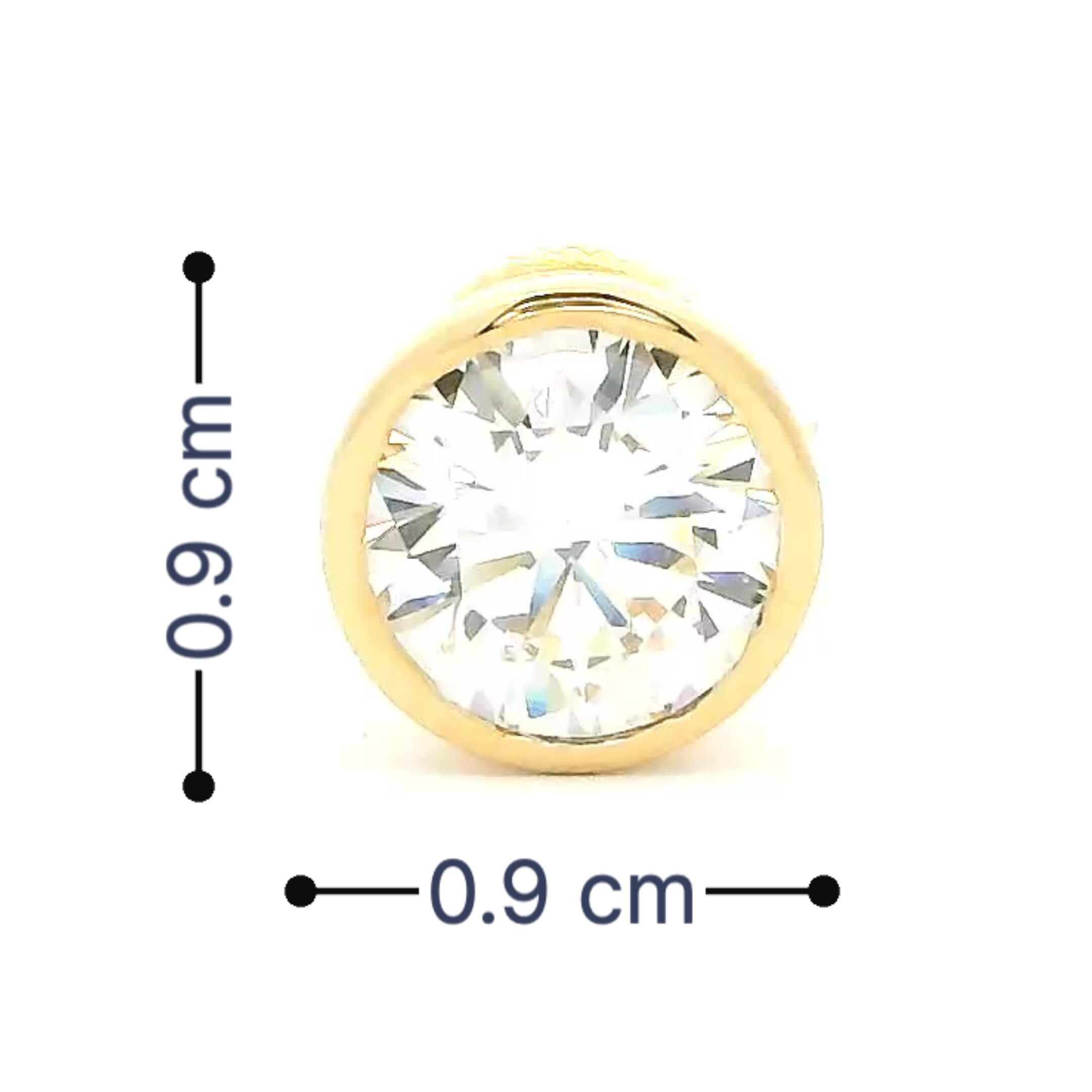 Bold Radiance Men Gold Studs
