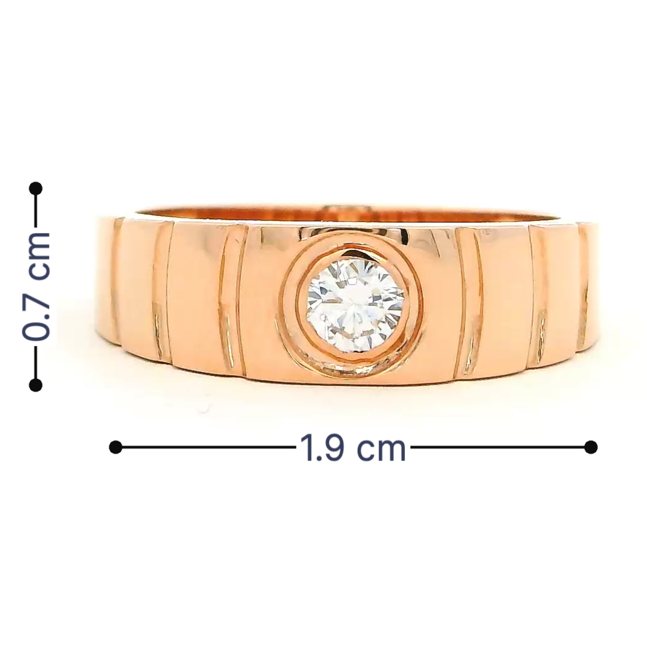 14K Mens Lab Grown Diamond Ring