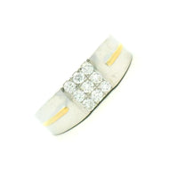 9K Mens Lab Grown Diamond Ring