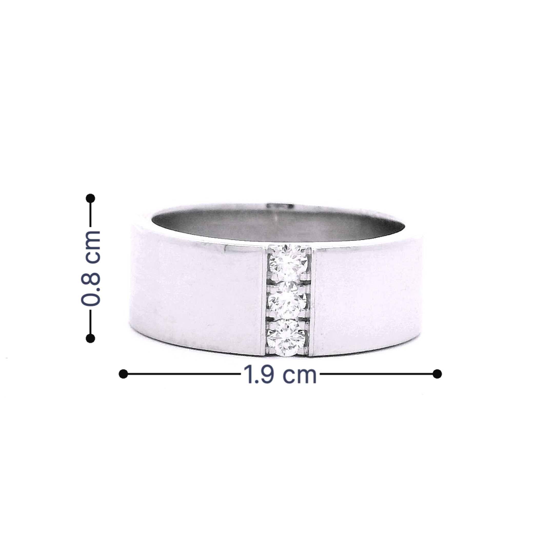 9K Mens Lab Grown Diamond Ring