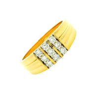 9K Mens Lab Grown Diamond Ring
