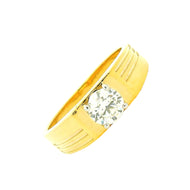9K Mens Lab Grown Diamond Ring