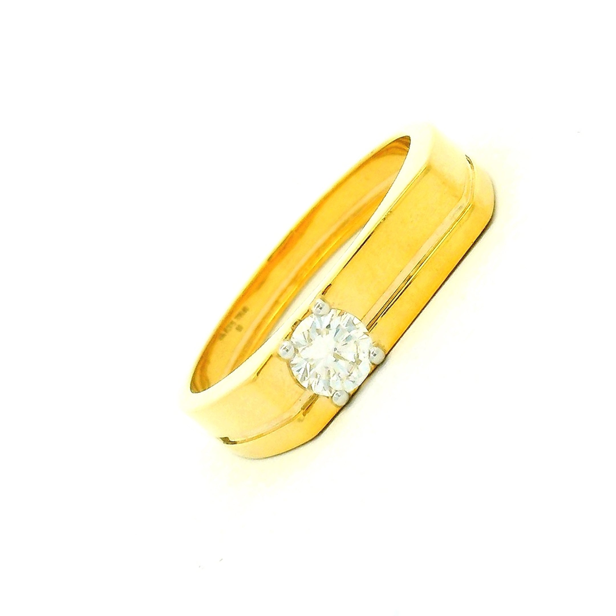 9K Mens Lab Grown Diamond Ring