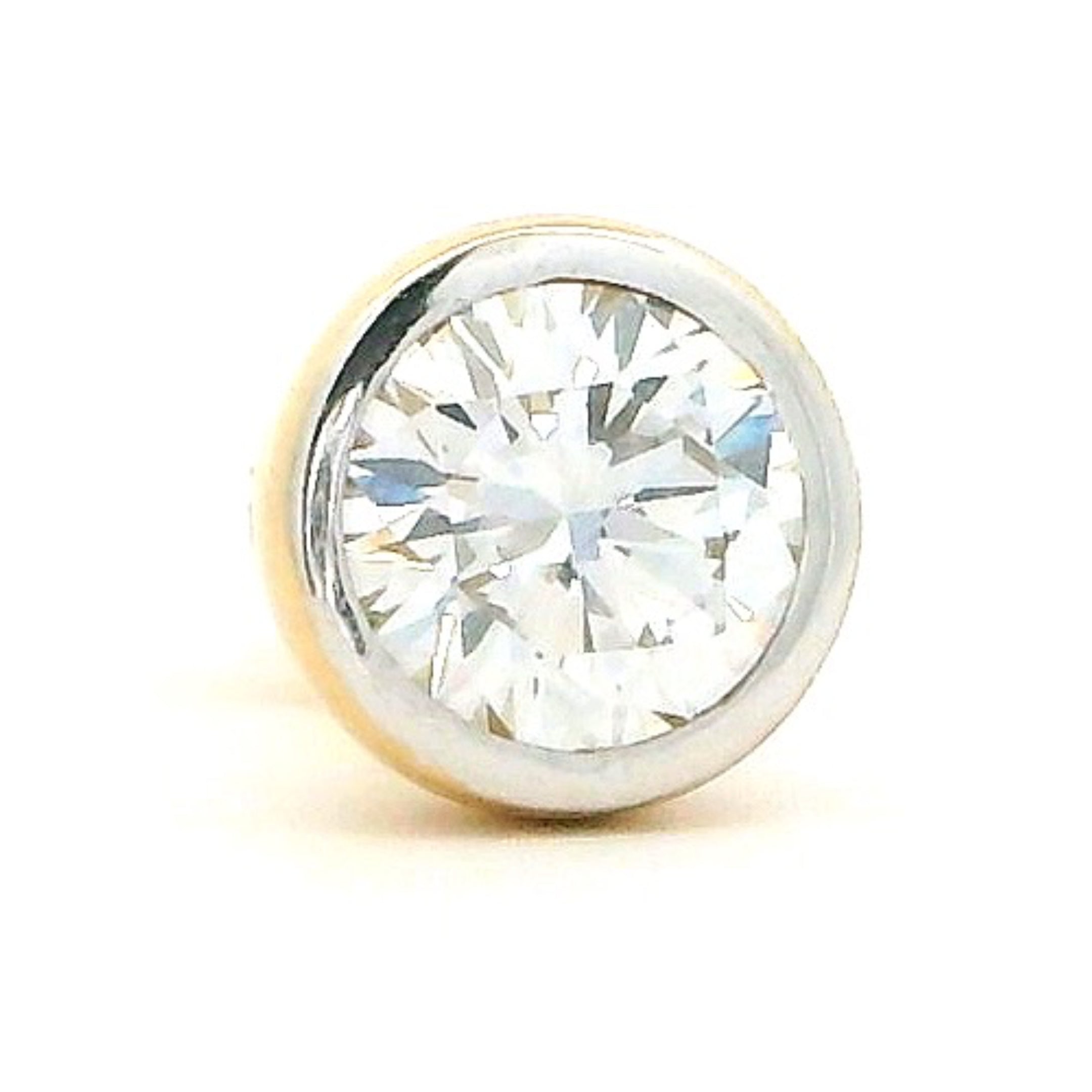 14K Lab Grown Diamond Stud For Men