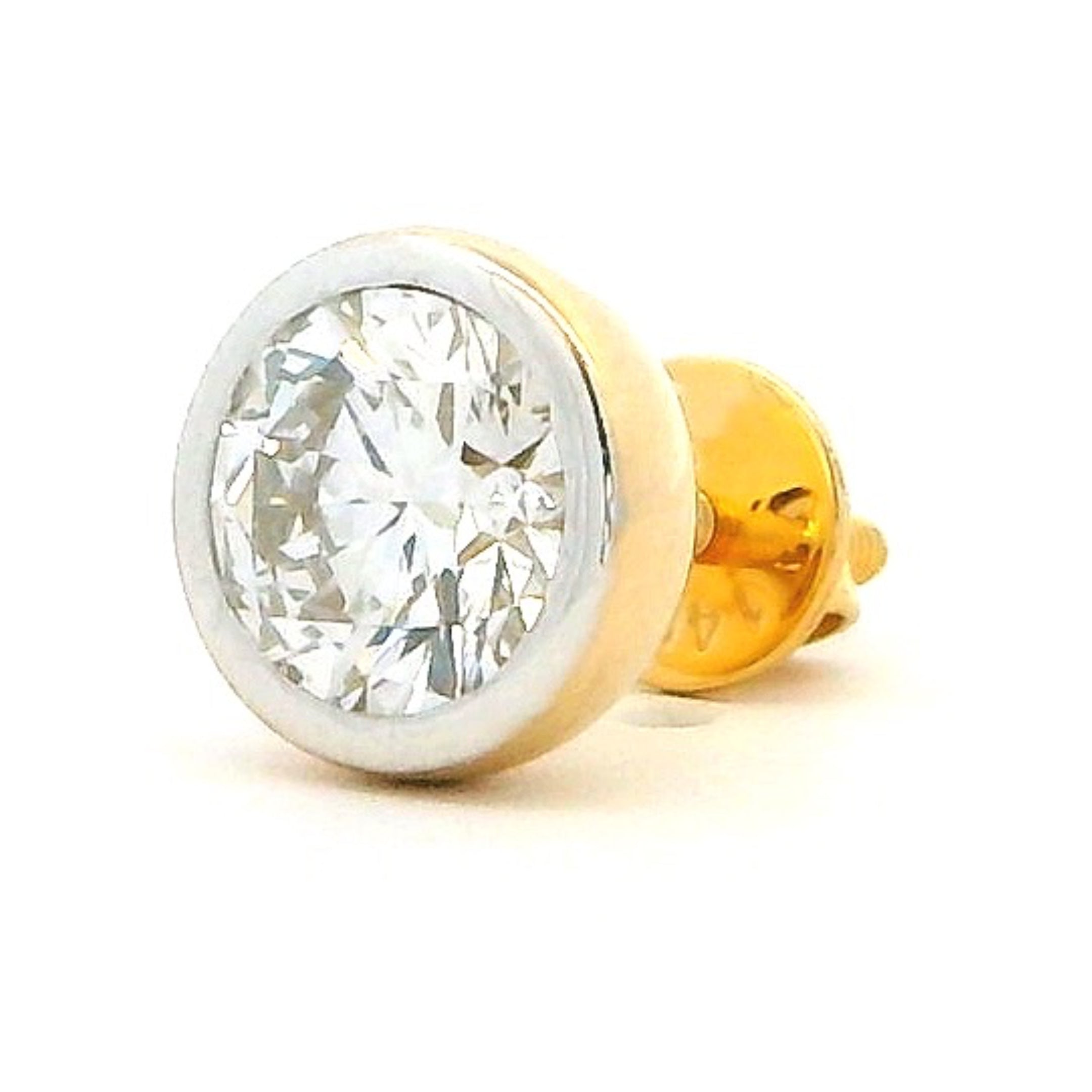 14K Lab Grown Diamond Stud For Men