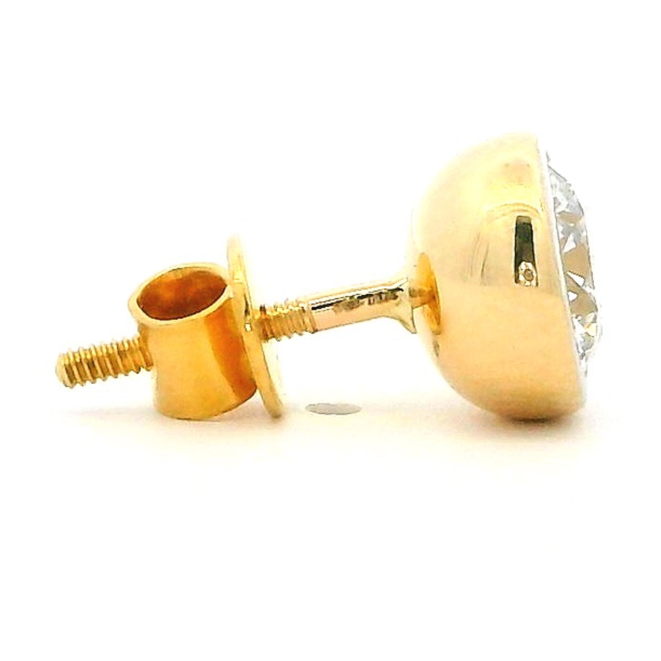 14K Lab Grown Diamond Stud For Men